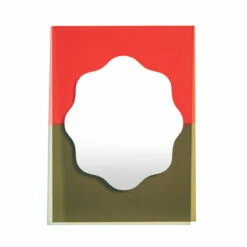 Petite Friture Wander Peili, 40 X 55 Cm, Punainen - Khaki