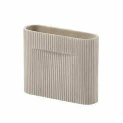 Muuto Ridge Maljakko, 16,5 Cm, Beige